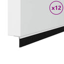 vidaXL Csavaros Ajtó Kefe Zár 12 pcs Fehér 100 cm Alumínium ötvözet