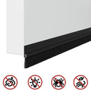 vidaXL Öntapadó ajtó kefe tömítések 12 pcs Fekete 100 cm