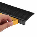 vidaXL Öntapadó ajtó kefe tömítések 2 pcs Fekete 100 cm
