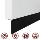 vidaXL Öntapadó ajtó kefe tömítések 6 pcs Fekete 100 cm