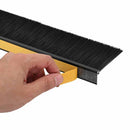 vidaXL Öntapadó ajtó kefe tömítések 12 pcs Fekete 100 cm