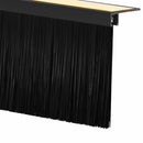 vidaXL Öntapadó ajtó kefe tömítések 12 pcs Fekete 100 cm