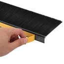 vidaXL Öntapadó ajtó kefe tömítések 12 pcs Fekete 100 cm