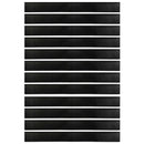 vidaXL Öntapadó ajtó kefe tömítések 12 pcs Fekete 100 cm