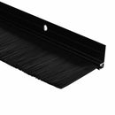 vidaXL Csavaros Ajtó Kefe Zár 6 pcs Fekete 100 cm Alumínium ötvözet