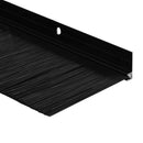 vidaXL Csavaros Ajtó Kefe Zár 6 pcs Fekete 100 cm Alumínium ötvözet
