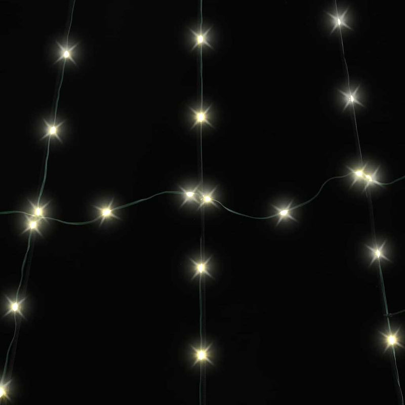 vidaXL LED Karácsonyfák talajráccsal Meleg fehér 182 cm Fém