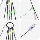 vidaXL LED Karácsonyfák talajráccsal 112 LED-del Sokszínű 182 cm Fém