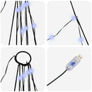 vidaXL LED Karácsonyfák talajráccsal 112 LED-del Kék 182 cm Fém