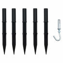 vidaXL LED Karácsonyfák talajráccsal Meleg fehér 300 cm Fém