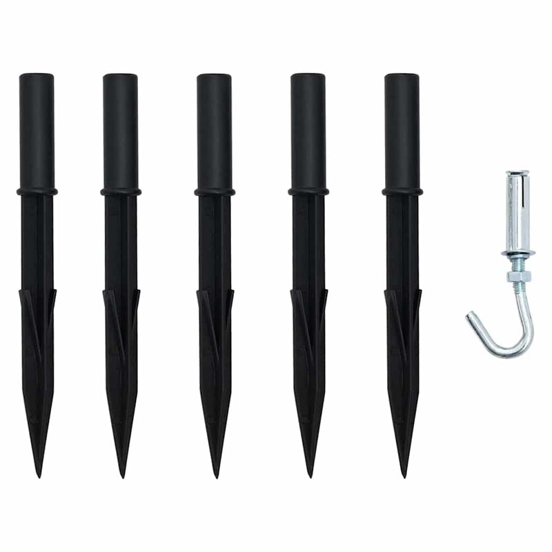 vidaXL LED Karácsonyfák talajráccsal Hideg fehér 306 cm Fém