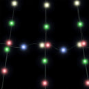 vidaXL LED Karácsonyfák talajráccsal 168 LED-del Sokszínű 306 cm Fém