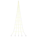 vidaXL LED Karácsonyfák talajráccsal Meleg fehér 511 cm Fém