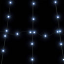 vidaXL LED Karácsonyfák talajráccsal Hideg fehér 511 cm Fém