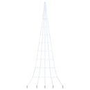 vidaXL LED Karácsonyfák talajráccsal Hideg fehér 511 cm Fém