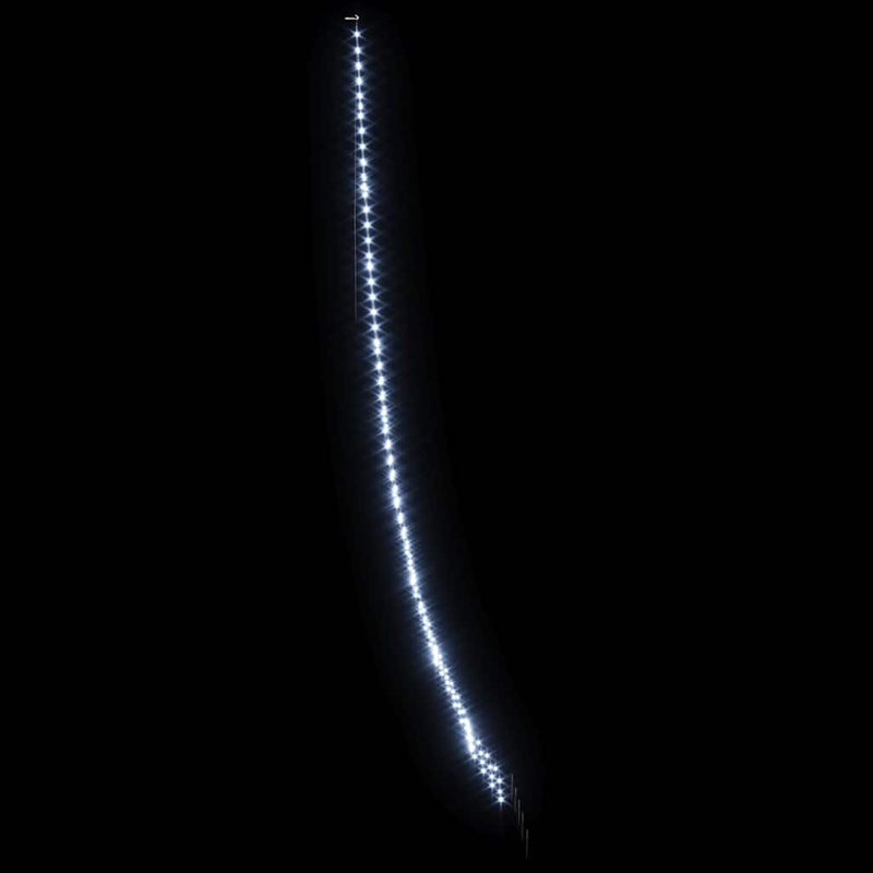 vidaXL LED Karácsonyi Fenyő 276 LED-del Hideg fehér 511 cm Fém