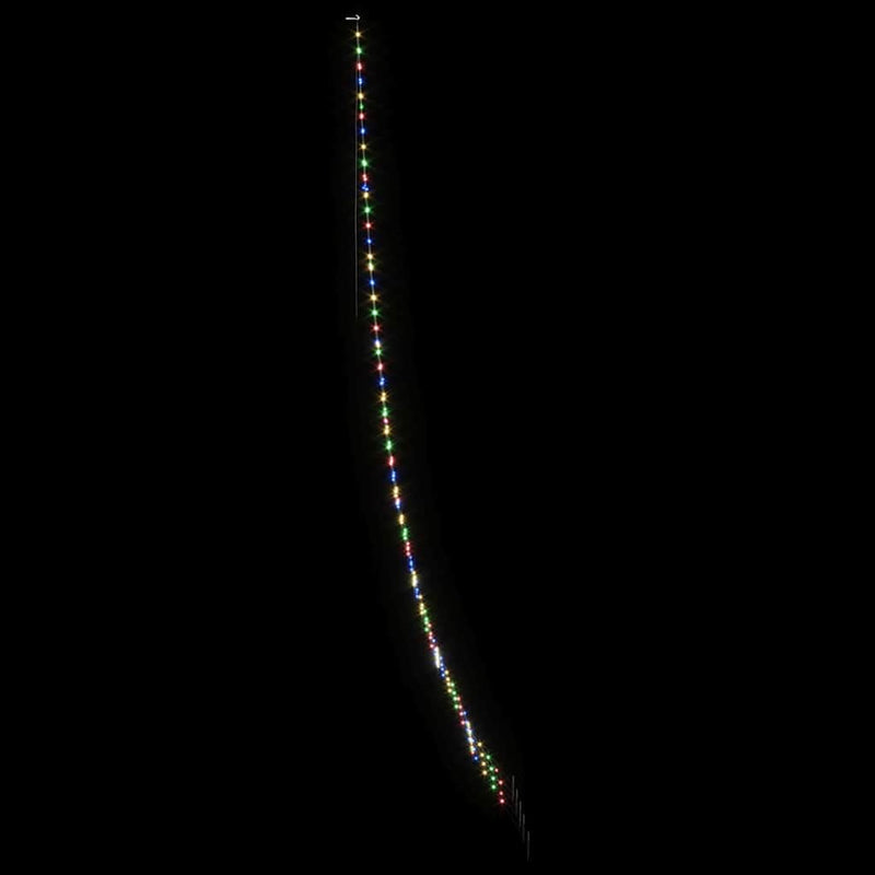 vidaXL LED Karácsonyi Fenyő 276 LED-del Sokszínű 511 cm Fém