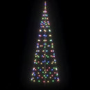 vidaXL LED Karácsonyfák talajráccsal 390 LED-del Sokszínű 250 cm Vas