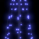 vidaXL LED Karácsonyi Fenyő EKENAS 250 cm 390 LED Kék Acél Kék