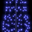 vidaXL LED Karácsonyfák talajráccsal 800 LED-del Kék 400 cm Vas