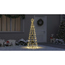 vidaXL LED Karácsonyi Fenyő 390 LED-del Meleg fehér 250 cm Vas