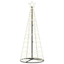 vidaXL LED Karácsonyi Fenyő 390 LED-del Meleg fehér 250 cm Vas