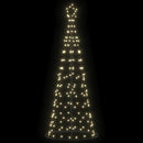 vidaXL LED Karácsonyi Fenyő 390 LED-del Meleg fehér 250 cm Vas