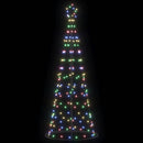 vidaXL LED Karácsonyi Fenyő 390 LED-del állvánnyal Sokszínű 250 cm Vas