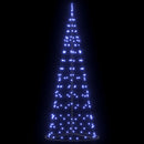 vidaXL LED Karácsonyi Fenyő 390 LED-del állvánnyal Kék 250 cm Vas