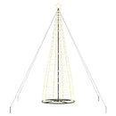 vidaXL LED Karácsonyi Fenyő 800 LED-del Meleg fehér 400 cm Vas