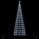 vidaXL LED Karácsonyi Fenyő 800 LED-del Hideg fehér 400 cm Vas