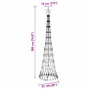 vidaXL LED Karácsonyi Fenyő 230 LED-del Kék 51 x 51 x 190 cm Fém