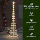 vidaXL LED Karácsonyi Fenyő 290 LED-del Meleg fehér 250 cm Fém