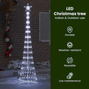 vidaXL LED Karácsonyi Fenyő 290 LED-del Hideg fehér 250 cm Fém