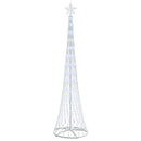 vidaXL LED Karácsonyi Fenyő Hideg fehér 70 x 70 x 250 cm Fém