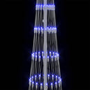 vidaXL LED Karácsonyi Fenyő 290 LED-del Kék 70 x 70 x 250 cm Fém