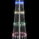 vidaXL LED Karácsonyi Fenyő 290 LED-del Sokszínű 70 x 70 x 250 cm Fém