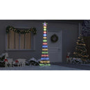 vidaXL LED Karácsonyi Fenyő 290 LED-del állvánnyal Sokszínű 250 cm Fém