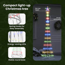 vidaXL LED Karácsonyi Fenyő 290 LED-del állvánnyal Sokszínű 250 cm Fém