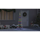 vidaXL LED Karácsonyi Fenyő 230 LED-del Sokszínű 184,5 cm Fém