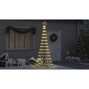 vidaXL LED Karácsonyi Fenyő 295 LED-del Meleg fehér 250 cm Fém