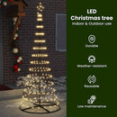 vidaXL LED Karácsonyi Fenyő 295 LED-del Meleg fehér 250 cm Fém