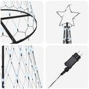 vidaXL LED Karácsonyi Fenyő Hideg fehér 100 x 100 x 250 cm Fém