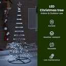 vidaXL LED Karácsonyi Fenyő 295 LED-del Hideg fehér 250 cm Fém