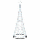 vidaXL LED Karácsonyi Fenyő 295 LED-del Hideg fehér 250 cm Fém