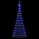 vidaXL LED Karácsonyi Fenyő 290 LED-del Kék 100 x 100 x 250 cm Fém