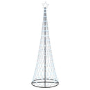 vidaXL LED Karácsonyi Fenyő Hideg fehér 100.5 x 100.5 x 302.5 cm Fém