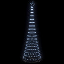 vidaXL LED Karácsonyi Fenyő Hideg fehér 100.5 x 100.5 x 302.5 cm Fém