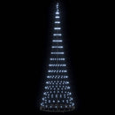 vidaXL LED Karácsonyi Fenyő Hideg fehér 100.5 x 100.5 x 302.5 cm Fém