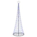 vidaXL LED Karácsonyi Fenyő 355 LED-del állvánnyal Kék 302,5 cm Fém